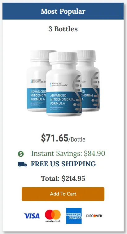 advanced mitochondrial formula 3 bottles price